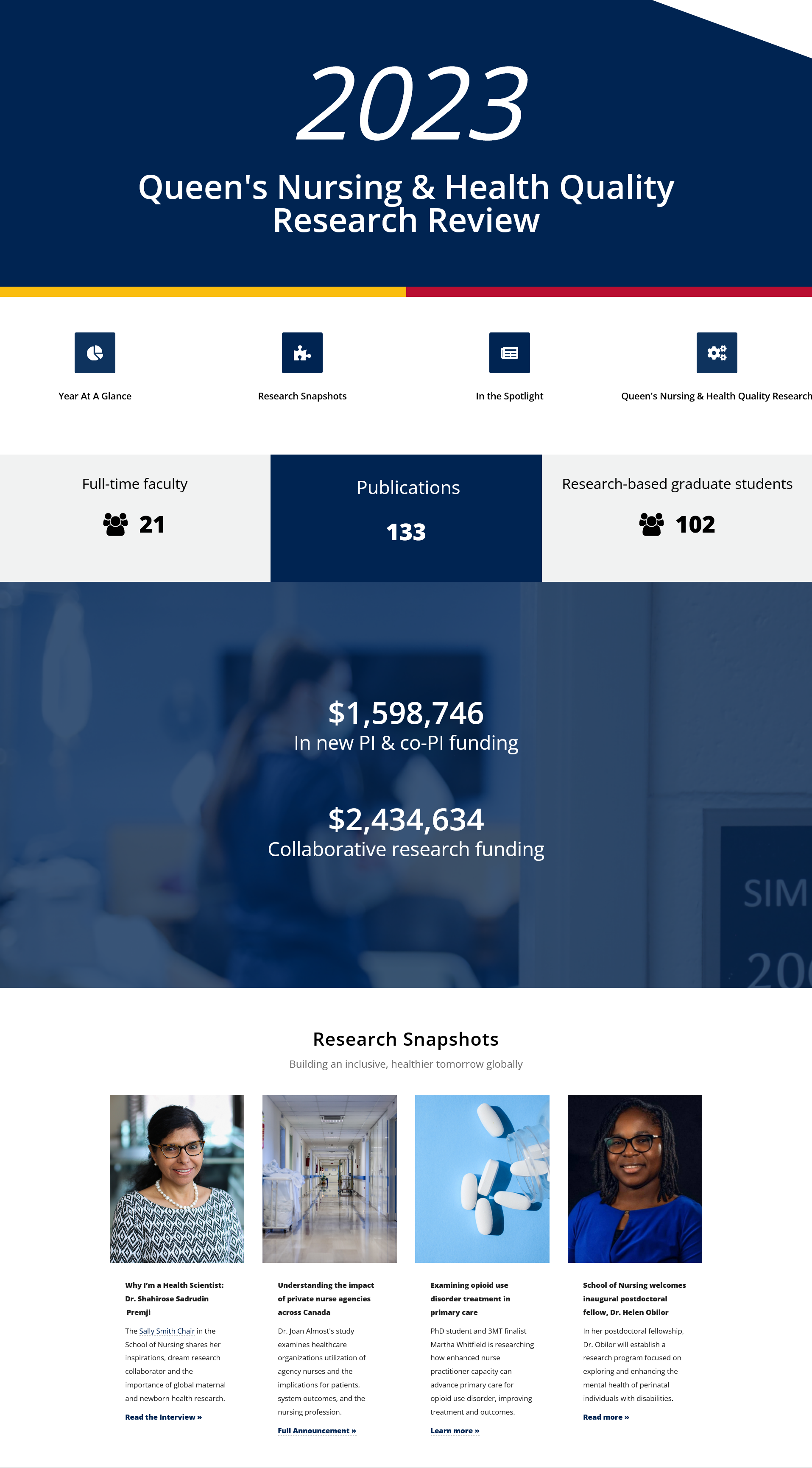 Queen's Nursing and Health Quality 2023 research report